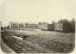 Станция Подсолнечная в 1860-е годы