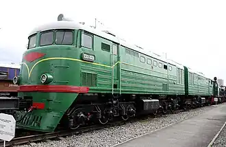 ТЭ3-1001 в Музее железных дорог России в Санкт-ПетербургеТЭ3-2068 в Киевском музее исторического подвижного состава