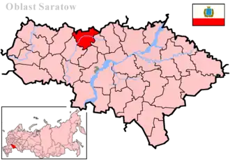 Петровский район на карте