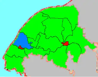 Ряснянский сельсовет на карте