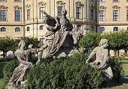 Похищение Европы. Камень. Дворцовый сад, Вюрцбургская резиденция