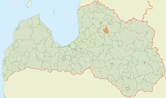 Раунская волость на карте