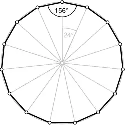 Правильный пятнандцатиугольник