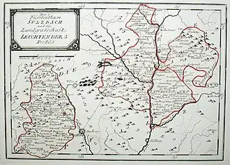 Пфальц-Зульцбах и ландграфство Лейхтенберг в 1792 г.