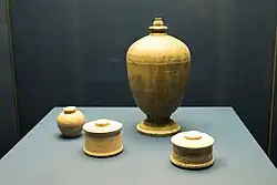 Реликварий, стеатит, Тепе Маранджан, III-V вв. н. э.