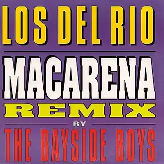 Обложка сингла Los del Río «Macarena (Bayside Boys Remix)» (1995)