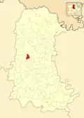 Расположение муниципалитета на карте провинции