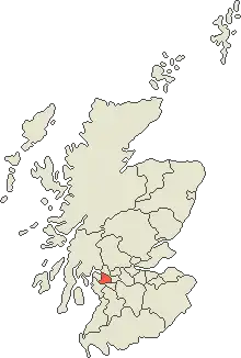 Ренфрушир на карте