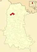 Расположение муниципалитета на карте провинции