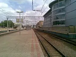 Вид в сторону платформы Никольское, 2009 г.