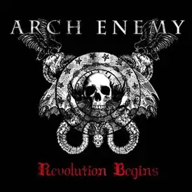 Обложка альбома Arch Enemy «Revolution Begins» (2007)