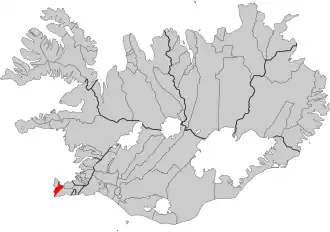 Рейкьянесбайр на карте