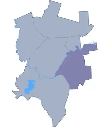 Випинга на карте Резекне