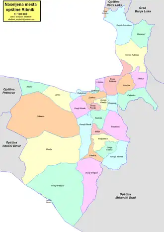 Община Рибник на карте