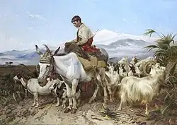 Пастух со стадом в окрестностях Гранады