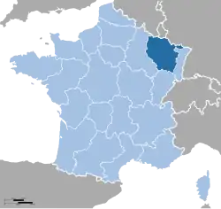 Лотарингия на карте