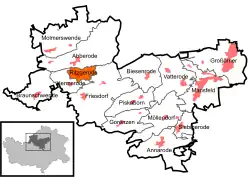 Рицгероде на карте городского округа