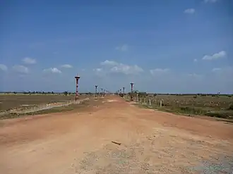 Вид на местность в районе южной окраины бывшего барая Индрататака в 2010 году