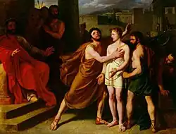 Деймон и Пифий в доме тирана Дионисия. 1826. Частное собрание