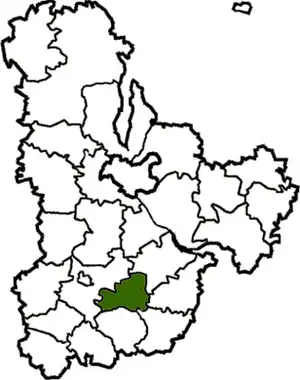 Ракитнянский район на карте