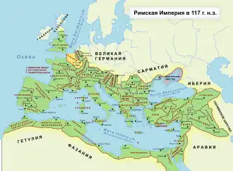 Провинция Белгика на карте Римской империи