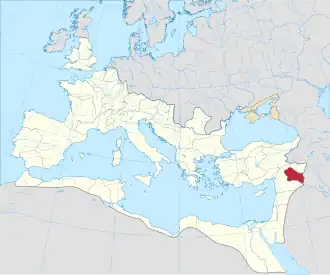 Осроена на карте