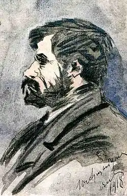 На заседании УС 5.01.1918. Рис. Ю. Арцыбушева.