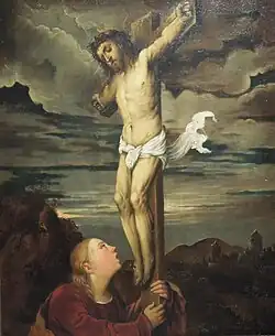 Распятие с Марией Магдалиной. Между 1541 и 1543. Холст, масло. Пинакотека Тозио Мартиненго, Брешиа