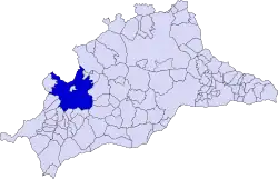 Расположение муниципалитета Ронда на карте провинции