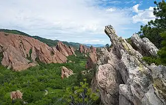 Скалы из красного песчаника