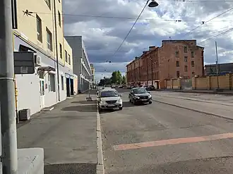 Косая линия по направлению к побережью