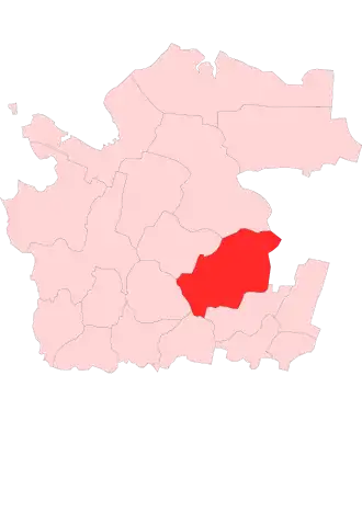 Верхнетоемский округ на карте