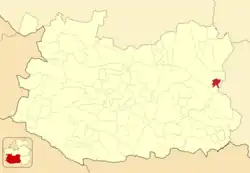 Расположение муниципалитета на карте провинции