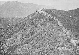 Руины крепости на горе Ка-сан, высота 902 1950.