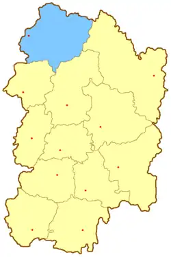 Егорьевский уезд на карте