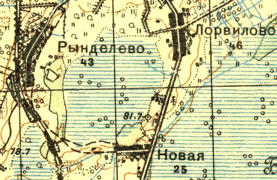 План деревни Новая. 1931 год
