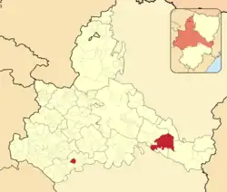 Расположение муниципалитета на карте провинции