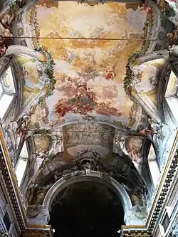 Д. М. Канути Апофеоз Святого Доминика. Роспись свода главного нефа. 1674