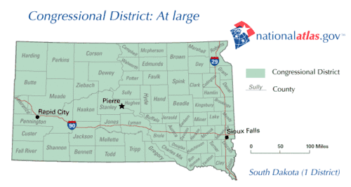 Южная Дакота, округ-штат