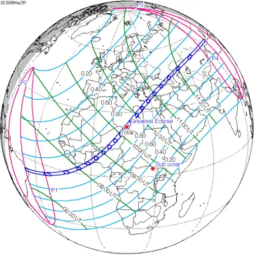Солнечное затмение 29 марта 2006 года