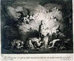 Поклонение волхвов. Офорт