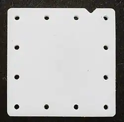 Заготовка керамической пластины.