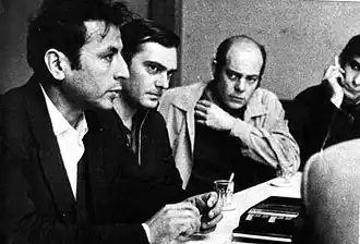 Слева направо: Роберто Сантучо, Бенито Уртеага, Энрике Горриаран, 1973 год