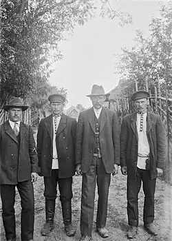 Мужская хоровая группа. Деревня Ваартси, 1912 год