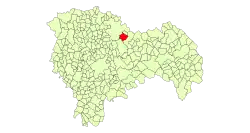 Расположение муниципалитета на карте провинции