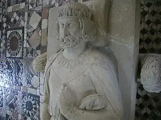 Филипп I.Фрагмент надгробия из аббатства Флёри