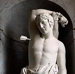 Фрагмент статуи Святого Себастьяна