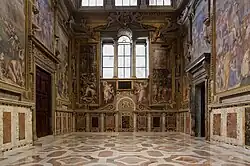 Серлианское окно в Королевском зале Апостольского дворца Ватикана, 1507