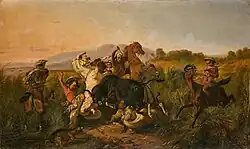 Охота на диких быков.