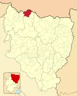 Расположение муниципалитета на карте провинции